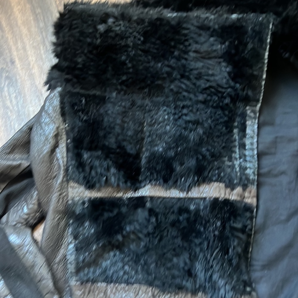 Helmut Lang Fur Leather Jacket - Picture 7 of 11